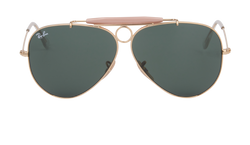 Rayban RB3138 Shooter Sunglasses, Brass, Gold/Black, C, 3*