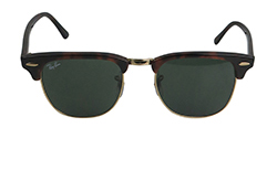 RayBan Clubmaster RB3016 Sunglasses,Plastic,Brown,Case,3