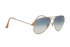 Ray-Ban RB3025 Aviator Sunglasses, £80, Accessories, Gold, Side view