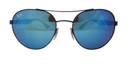 Ray-Ban Aviator Sunglasses, acetate, grey/blue, 3*, C