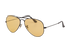 Ray-Ban RB3025 Large Aviator, &pound;70, Accessories, Black/Yellow, Bottom view