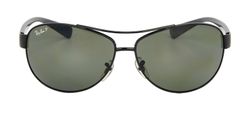 Ray Ban Aviator Sunglasses, metal, black/green, 3*, C