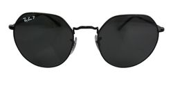 Rayban Jack Circle Sunglasses,Plastic,Black,RB3565,3*