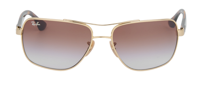 Ray-Ban RB3483 Gradient Square Sunglasses, front view