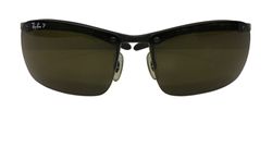 Ray Ban Semi Rimless Sunglasses RB8306, Metal, Brown, Case, 2