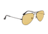 Ray-Ban RB3025 Large Aviator, &pound;70, Accessories, Black/Yellow, Side view