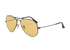 Ray-Ban RB3025 Large Aviator, &pound;70, Accessories, Black/Yellow, Bottom view