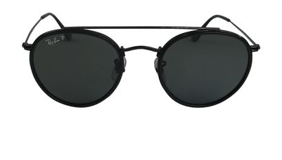 Ray Ban Round Double Bridge Sunglasses, front view