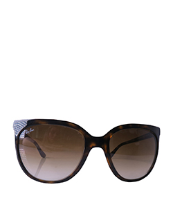 RayBan Cats 1000 Sunglasses,Plastic Havana Frame,Brown Lens,Box/Case