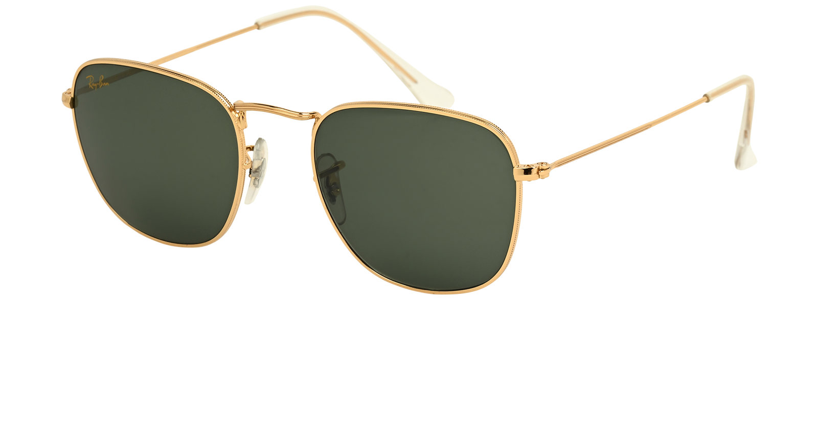 Ray-Ban RB3857 Square Sunglasses, &pound;70, Accessories, Gold, Bottom view