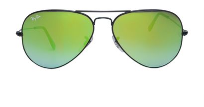 Rayban Mirrored Aviator Sunglasses, front view
