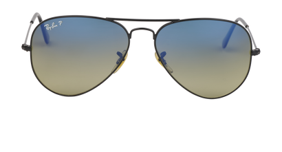 Ray-Ban RB3025 Aviator Sunglasses, &pound;80, Accessories, Black, Front view