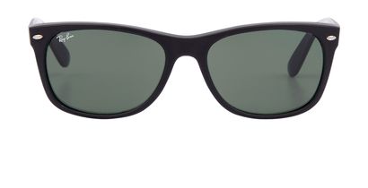 Ray-Ban RB2132 New Wayfarer Sunglasses, &pound;60, Accessories, Black, Front view