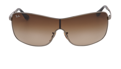 Ray-Ban RB3466 Shield Sunglasses, front view