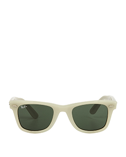 Rayban Green Lense Sunglasses, Acrylic, Grey, B, RB2140, 2*