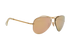 Ray-Ban RB3449 Pilot Sunglasses, &pound;80, Accessories, Gold, Side view