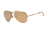 Ray-Ban RB3449 Pilot Sunglasses, &pound;80, Accessories, Gold, Bottom view