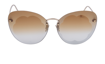 Salvatore Ferragamo SF178S Frameless Sunglasses, front view