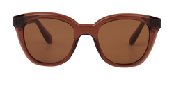 Salvatore Ferragamo SF2000S Round Sunglasses, Acetate, Brown, C, 3*