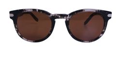 Salvatore Ferragamo Marble Sunglasses, Plastic, Brown, SF935S, 3*