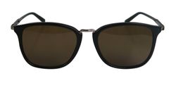 Salvatore Ferragamo Square Sunglasses, Plastic, Black, SF91OS, 2*