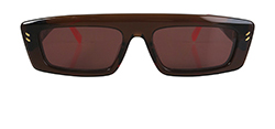 Stella Mccartney Rectangle Sunglasses, Plastic, Brown/Pink, SC0231S, 3*