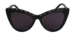 Stella McCartney Chain Cateye Sunglasses,Plastic,Black,SC0163S,3