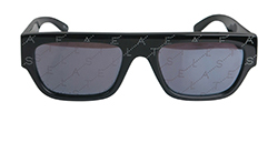 Stella McCartney Mono Sunglasses, Plastic, Black, SC0210S, 3