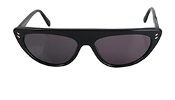 Stella Mccartney Flat Brow Sunglasses, Plastic, Black, SK0057S, 3*