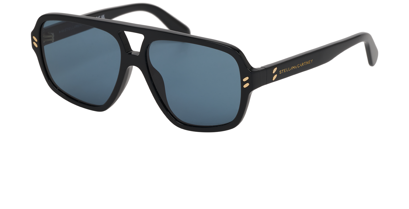 Stella McCartney SC40034I Aviator Sunglasses, &pound;40, Accessories, Black, Bottom view