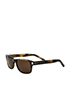 Saint Laurent Tortoiseshell SL35 Slim Sunglasses, bottom view