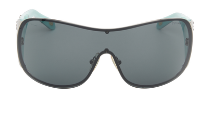 Tiffany TF3010-B Embellished Shield Sunglasses, front view