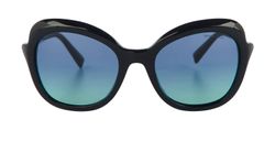 Tiffany TF4154 Butterfly Sunglasses, Acetate, Black, DB/C/B, 3*
