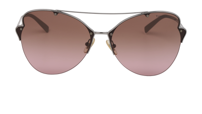 Tiffany & Co TF3063 Aviator Sunglasses, &pound;130, Accessories, Silver, Front view