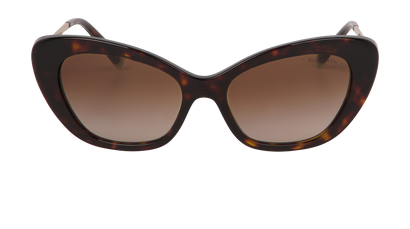 Tiffany & Co TF4158 Cat-Eye Sunglasses, &pound;140, Accessories, Brown, Front view