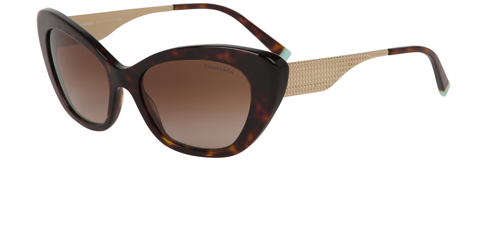 Tiffany & Co TF4158 Cat-Eye Sunglasses, &pound;140, Accessories, Brown, Bottom view