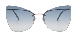 Tom Ford Prestley TF716 Butterfly Sunglasses, Acetate, Blue, B, 2*