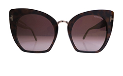 Tom Ford Samantha Sunglasses, Acetate, Grey/Tortoise, TF553, C/B, 3*