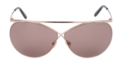 Tom Ford Stevie FT761 Sunglasses, &pound;170, Accessories, Rose Gold, Front view