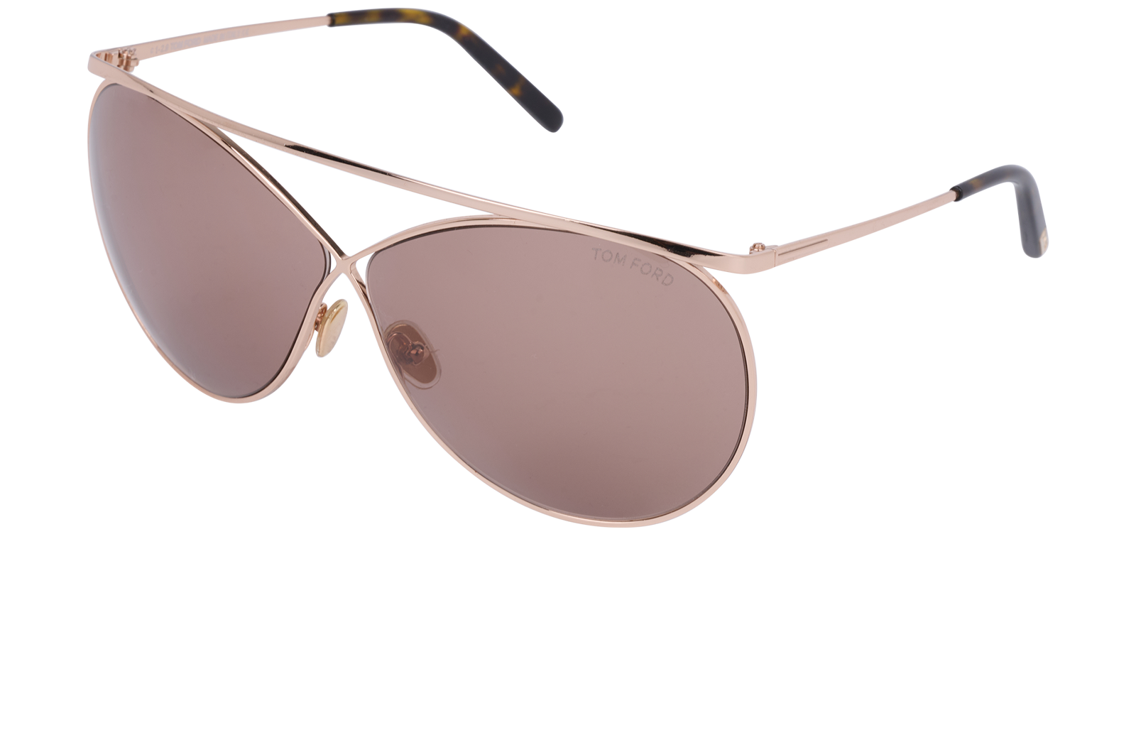 Tom Ford Stevie FT761 Sunglasses, &pound;170, Accessories, Rose Gold, Bottom view