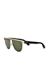 Green Tinted Sunglasses, bottom view