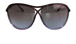 Tom Ford Tabitha Sunglasses, Acetate, Purple, TF183, C, 3*