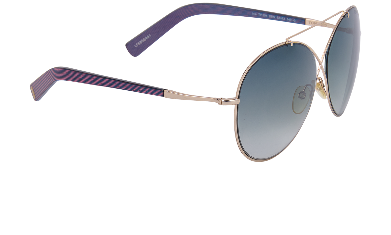 Tom Ford TF394 Butterfly Sunglasses, &pound;120, Accessories, Gold, Side view