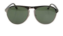 Tom Ford Bradbury Sunglasses, Plastic/Metal, Brown/Silver, TF525, B, C, 3*