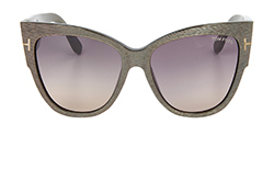 Ombre Tinted Sunglasses, Acrylic, Brown, TF371388, B, 2*