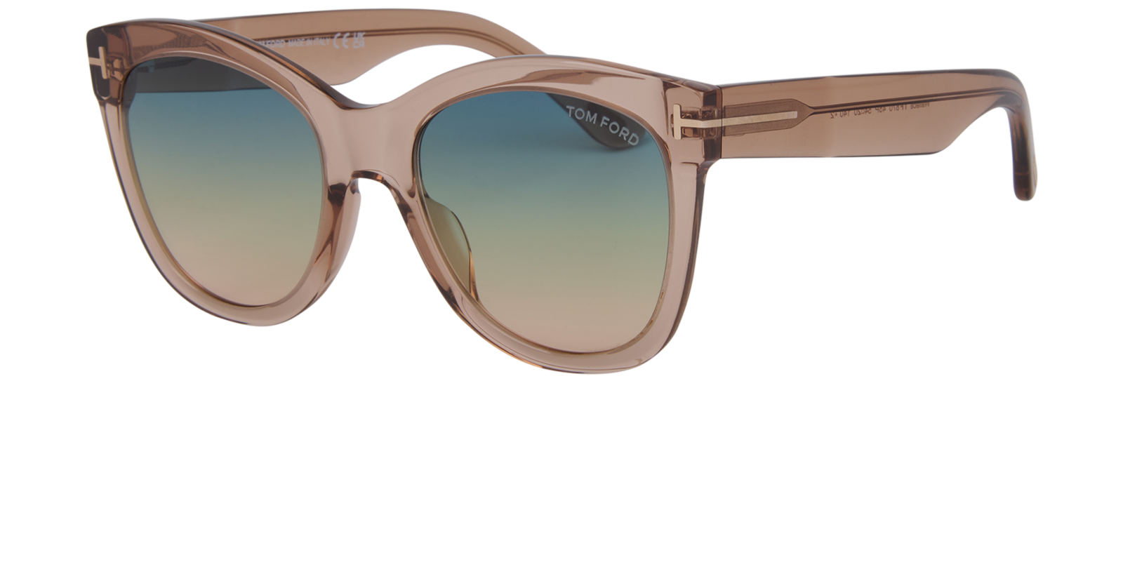 Tom Ford Wallace TF870 Sunglasses, &pound;160, Accessories, Brown, Bottom view