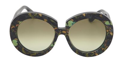 Valentino Camubutterfly Oversized Sunglasses, front view