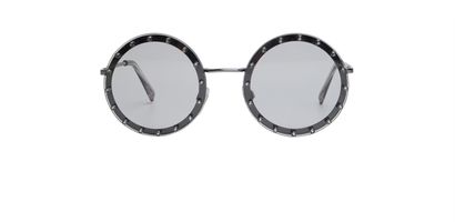 Valentino Round Studded Sunglasses, front view