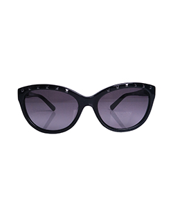 Havana Rockstud Sunglasses, Black Frame, Box, V6225