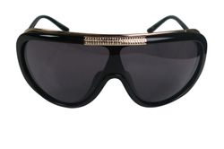 Valentino Shield Sunglasses,Plastic,Black,125,B,2*